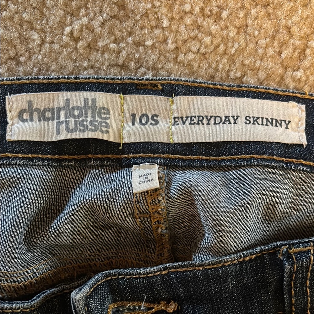 Charlotte Russe Blue Skinny Jeans Classic Style - Picture 2 of 4